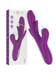 INTENSE - ATENEO VIBRADOR MULTIFUNCIÓN RECARGABLE 7 VIBRACIÓNES CON LENGUA OSCILANTE Y SUCCIONADOR MORADO