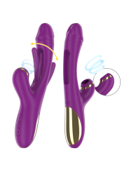 INTENSE - ATENEO VIBRADOR MULTIFUNCIÓN RECARGABLE 7 VIBRACIÓNES CON LENGUA OSCILANTE Y SUCCIONADOR MORADO