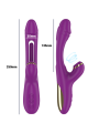 INTENSE - ATENEO VIBRADOR MULTIFUNCIÓN RECARGABLE 7 VIBRACIÓNES CON LENGUA OSCILANTE Y SUCCIONADOR MORADO
