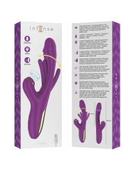 INTENSE - ATENEO VIBRADOR MULTIFUNCIÓN RECARGABLE 7 VIBRACIÓNES CON LENGUA OSCILANTE Y SUCCIONADOR MORADO