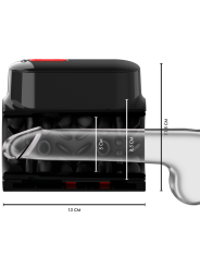 Medidas del Jamyjob Vortex: 13 cm de largo, 11,8 cm de alto y canal interior de 5 a 8,5 cm
