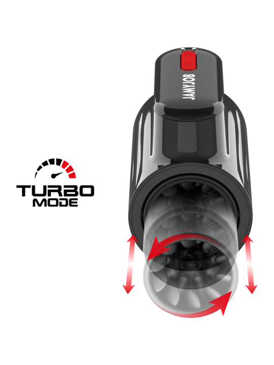 Jamyjob Vortex: masturbador automático con empuje y giro
