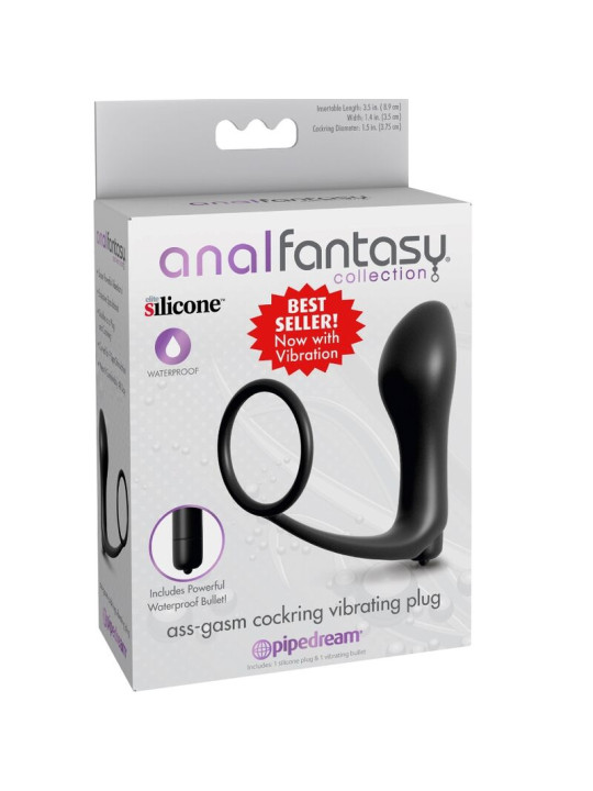 VIBRADOR CON PLUG ANAL Y ESTIMULACIÓN PROSTÁTICA