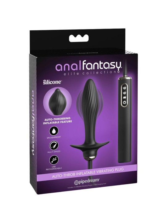 ANAL FANTASY ELITE COLLECTION - AUTO-THROB PLUG ANAL INFLABLE VIBRADOR DE SILICONA