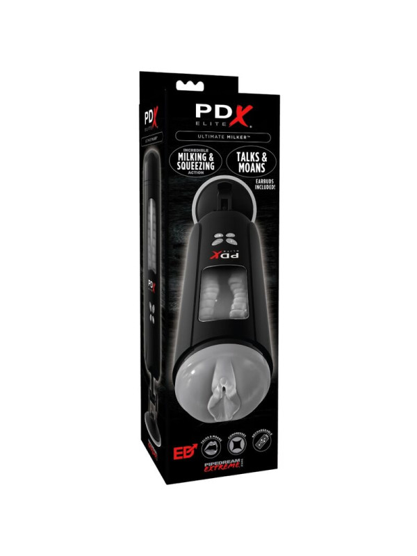PDX ELITE - MASTURBADOR STROKER ULTIMATE MILKER VAGINA CON VOZ