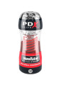 PDX ELITE - MASTURBADOR STROKER VIEWTUBE 2 COMPRESION ESPIRAL TRANSPARENTE