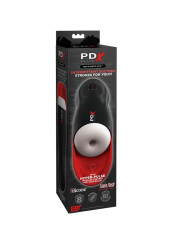 PDX ELITE - MASTURBADOR STROKER FAP-O-MATIC PRO CON BASE PARA TESTÍCULOS