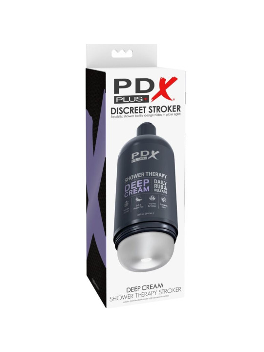 PDX PLUS - MASTURBADOR STROKER DISEÑO DISCRETO DE BOTE CHAMPU DEEP CREAM