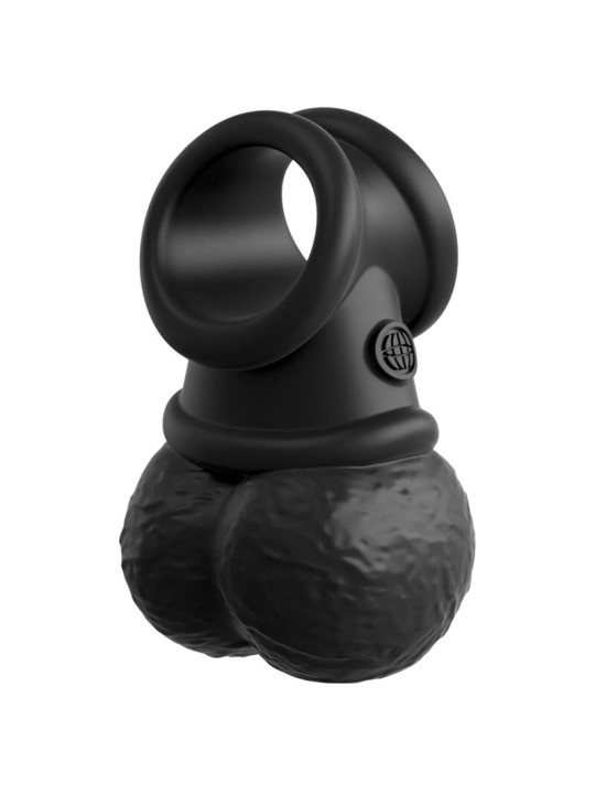 KING COCK - ELITE KIT ARNES AJUSTABLE DELUXE ANILLO CON TESTICULOS & DILDO 20.3 CM