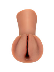 FETISH FANTASY EXTREME - MASTURBADOR MASCULINO SILICONA SLIPPERY SLIT CARAMELO
