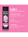 BRUMA - ACEITE DE MASAJE PREMIUM EFECTO CALOR SABOR CHICLE 3 EN 1 - 100 ML