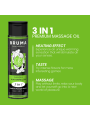 BRUMA - ACEITE DE MASAJE PREMIUM EFECTO CALOR SABOR SANDÍA 3 EN 1 - 100 ML
