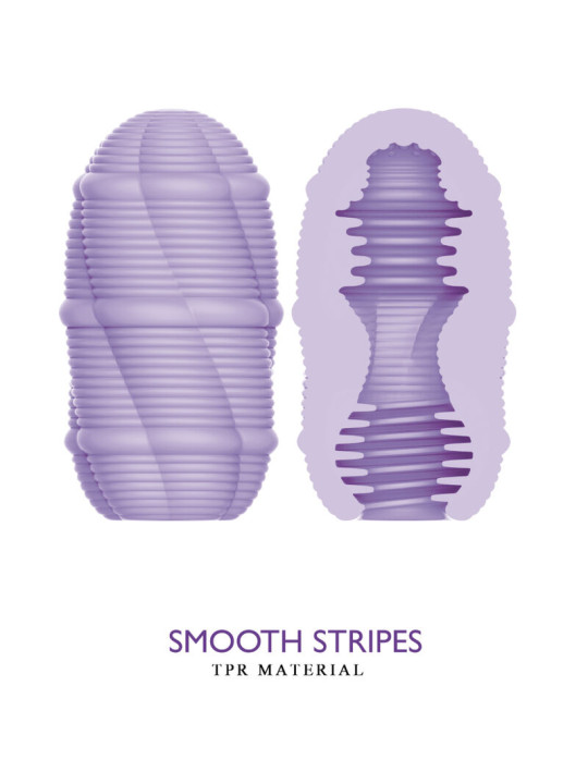 PRETTY LOVE - HUEVO MASTURBADOR SMOOTH STRIPES CUPID
