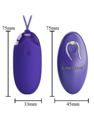 PRETTY LOVE - BERGER YOUTH HUEVO VIBRADOR CONTROL REMOTO VIOLETA