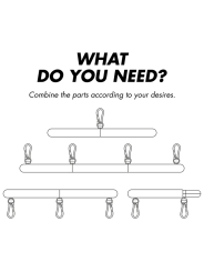 FETISH SUBMISSIVE BONDAGE - BARRA SEPARADORA AJUSTABLE 4 PIEZAS