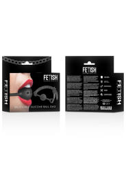 FETISH SUBMISSIVE BONDAGE - MORDAZA DE BOLA DE SILICONA TRANSPIRABLE