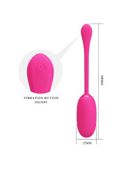 PRETTY LOVE - DOREEN HUEVO VIBRADOR RECARGABLE MAGENTA CONTROL REMOTO