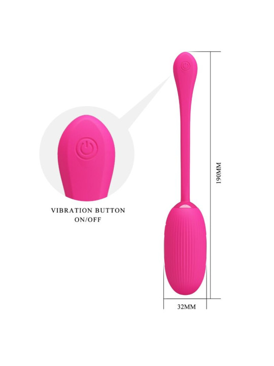 PRETTY LOVE - DOREEN HUEVO VIBRADOR RECARGABLE MAGENTA CONTROL REMOTO