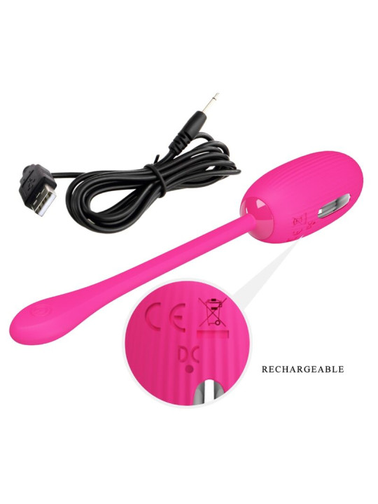 PRETTY LOVE - DOREEN HUEVO VIBRADOR RECARGABLE MAGENTA CONTROL REMOTO