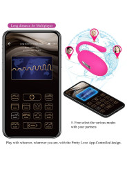 PRETTY LOVE - DOREEN HUEVO VIBRADOR RECARGABLE MAGENTA CONTROL REMOTO