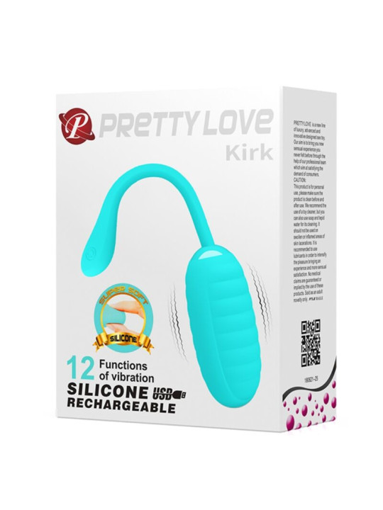 PRETTY LOVE - KIRK HUEVO VIBRADOR RECARGABLE VERDE CLARO