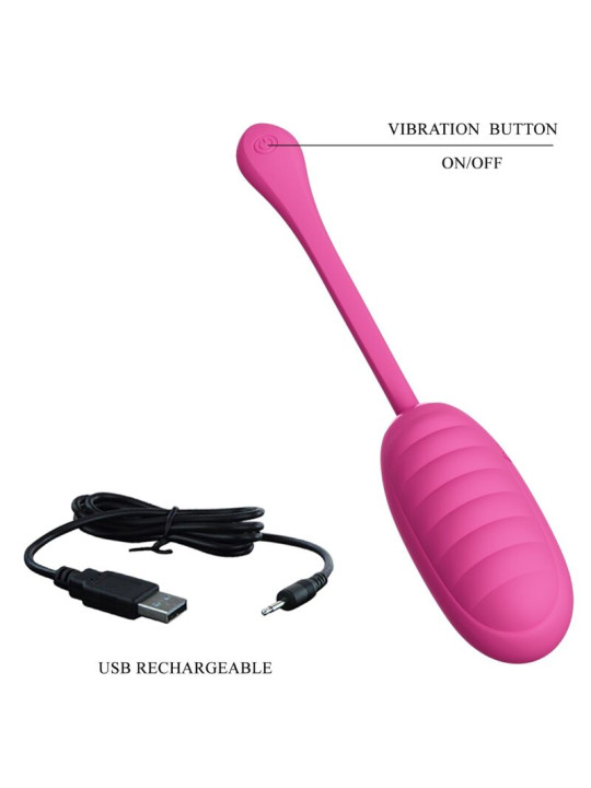 PRETTY LOVE - CATALINA HUEVO VIBRADOR RECARGABLE ROSA APP GRATUITA