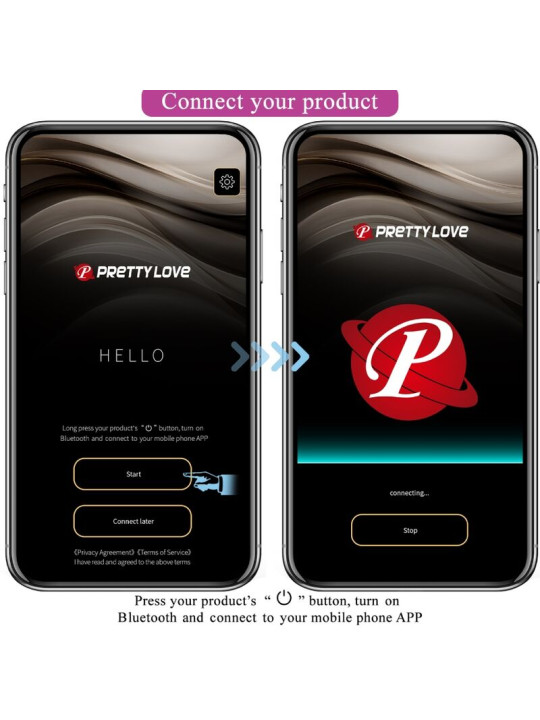 PRETTY LOVE - CATALINA HUEVO VIBRADOR RECARGABLE ROSA APP GRATUITA