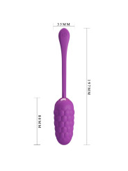 PRETTY LOVE - HUEVO VIBRADOR CON TEXTURA MARINA RECARGABLE