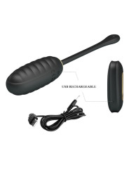 PRETTY LOVE - DOREEN HUEVO VIBRADOR DE LUJO RECARGABLE NEGRO CONTROL REMOTO