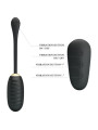 PRETTY LOVE - DOREEN HUEVO VIBRADOR DE LUJO RECARGABLE NEGRO CONTROL REMOTO