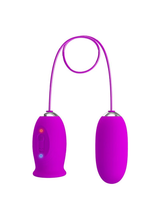 PRETTY LOVE - DAISY HUEVO DUAL VIBRADOR RECARGABLE MORADO