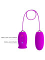 PRETTY LOVE - DAISY HUEVO DUAL VIBRADOR RECARGABLE MORADO