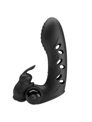 PRETTY LOVE - VANCE FUNDA DEDO VIBRADOR CONEJO NEGRO