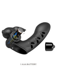 PRETTY LOVE - VANCE FUNDA DEDO VIBRADOR CONEJO NEGRO