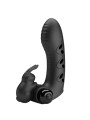 PRETTY LOVE - VANCE FUNDA DEDO VIBRADOR CONEJO NEGRO
