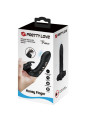 PRETTY LOVE - VANCE FUNDA DEDO VIBRADOR CONEJO NEGRO