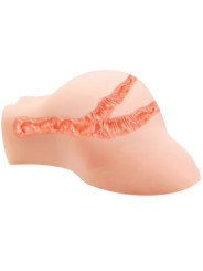 CRAZY BULL - VAGINA Y ANO CON MALLA REALISTA CON VIBRACIÓN