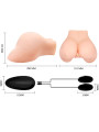 CRAZY BULL - VAGINA Y ANO CON MALLA REALISTA CON VIBRACIÓN