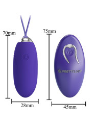 PRETTY LOVE - JENNY YOUTH HUEVO VIBRADOR CONTROL REMOTO VIOLETA
