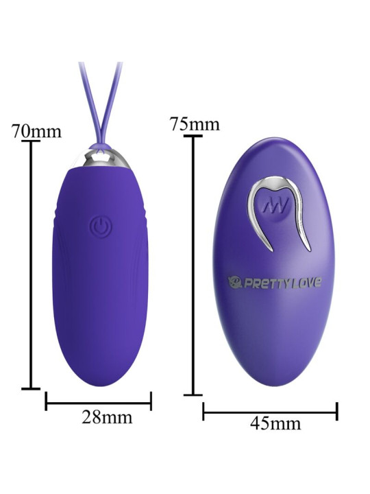 PRETTY LOVE - JENNY YOUTH HUEVO VIBRADOR CONTROL REMOTO VIOLETA