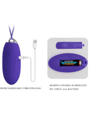 PRETTY LOVE - JENNY YOUTH HUEVO VIBRADOR CONTROL REMOTO VIOLETA