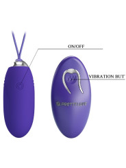 PRETTY LOVE - JENNY YOUTH HUEVO VIBRADOR CONTROL REMOTO VIOLETA