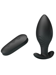 PRETTY LOVE - REGINA PLUG ANAL VIBRADOR RECARGABLE NEGRO