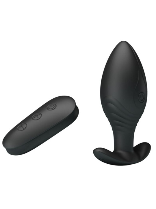 PRETTY LOVE - REGINA PLUG ANAL VIBRADOR RECARGABLE NEGRO