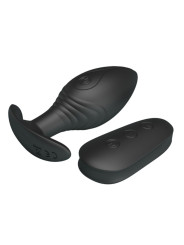 PRETTY LOVE - REGINA PLUG ANAL VIBRADOR RECARGABLE NEGRO