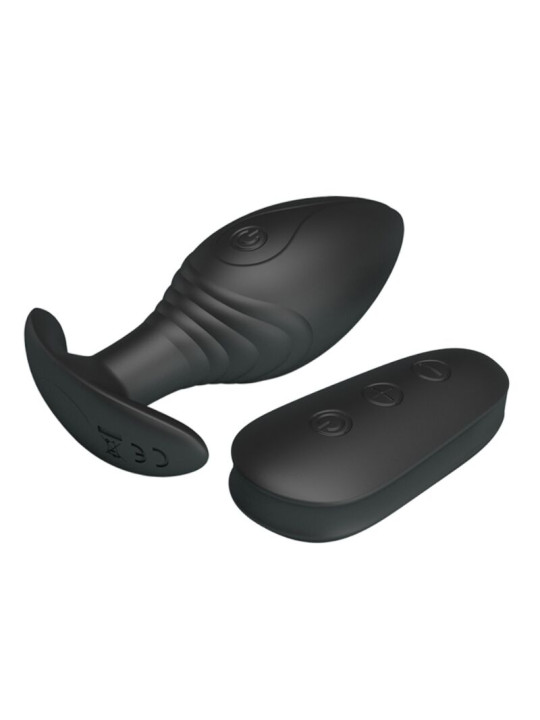 PRETTY LOVE - REGINA PLUG ANAL VIBRADOR RECARGABLE NEGRO