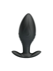 PRETTY LOVE - REGINA PLUG ANAL VIBRADOR RECARGABLE NEGRO
