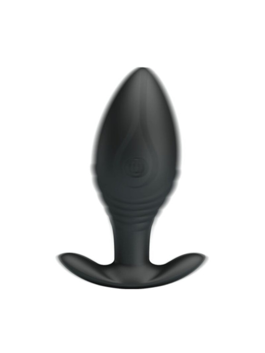 PRETTY LOVE - REGINA PLUG ANAL VIBRADOR RECARGABLE NEGRO