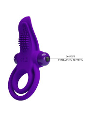 PRETTY LOVE - ANILLO VIBRADOR PARA PENE MORADO