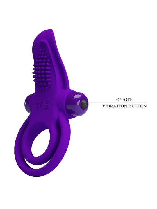 PRETTY LOVE - ANILLO VIBRADOR PARA PENE MORADO